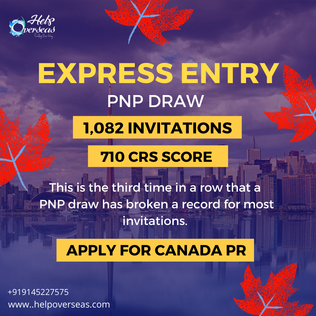 Express Entry Draw : 1,082 Invitations - HelpOverseas