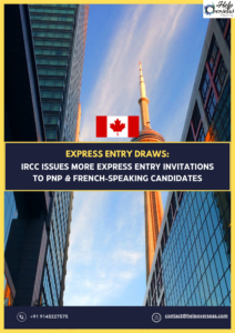 Express Entry draw results for February 2025 showing invitations issued by IRCC for PNP and French-speaking candidates.